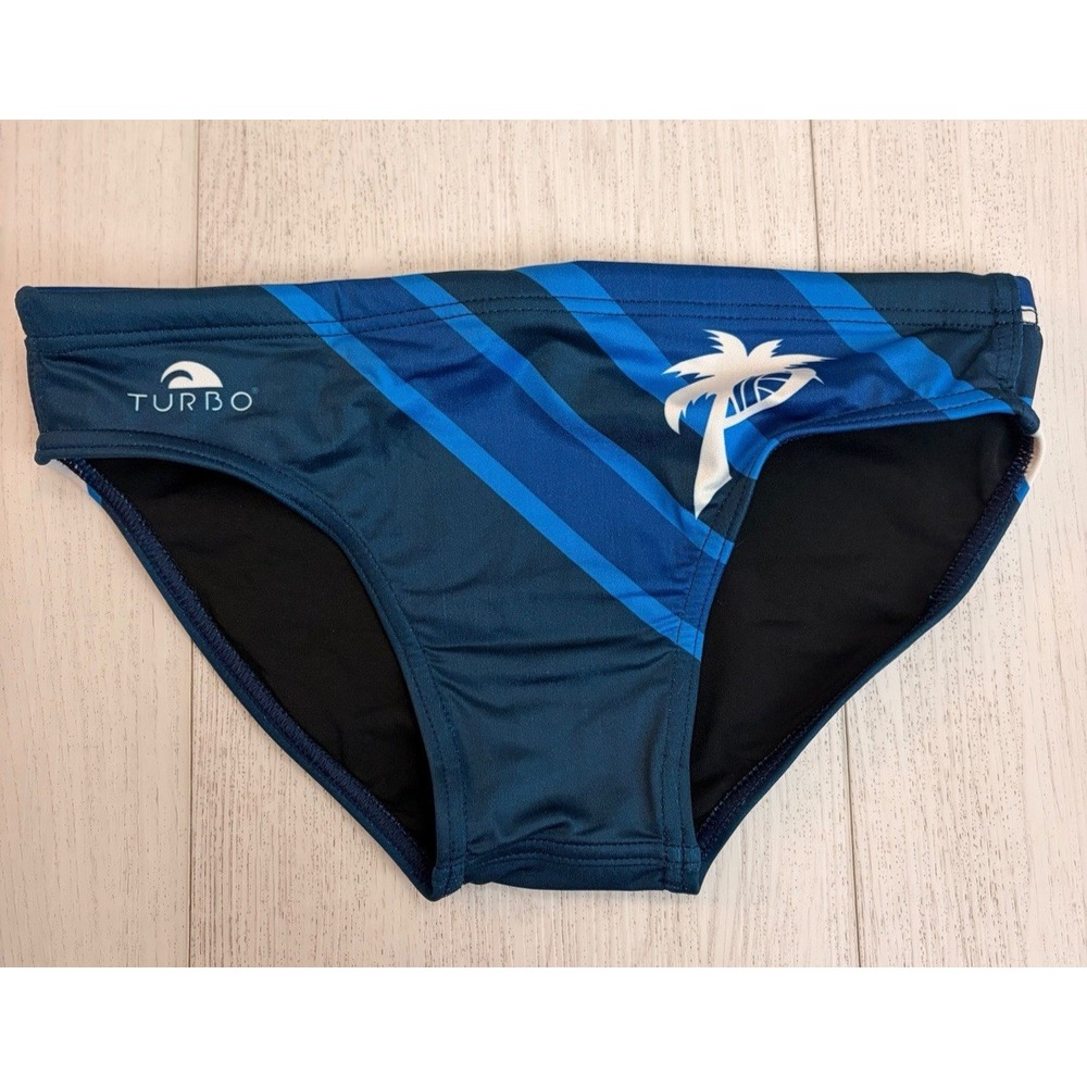NWOT Turbo Men's Water Polo Swim Brief Sz 30 - Pacific Polo - Blue
